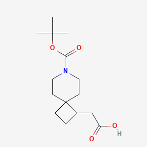 2-(7-(tert-Butoxycarbonyl)-7-azaspiro[3.5]nonan-1-yl)acetic acid