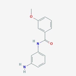 molecular formula C14H14N2O2 B1298608 N-(3-氨基苯基)-3-甲氧基苯甲酰胺 CAS No. 354764-68-4