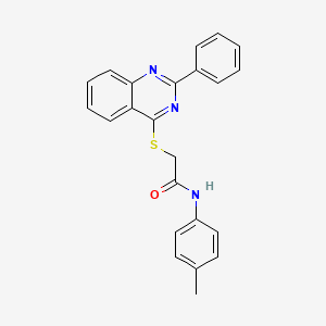 2-((2-Phenylquinazolin-4-yl)thio)-N-(p-tolyl)acetamide