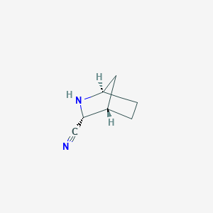 molecular formula C7H10N2 B12986096 (1R,3R,4S)-2-Azabicyclo[2.2.1]heptane-3-carbonitrile 