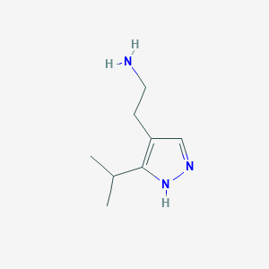 2-(5-isopropyl-1H-pyrazol-4-yl)ethan-1-amine