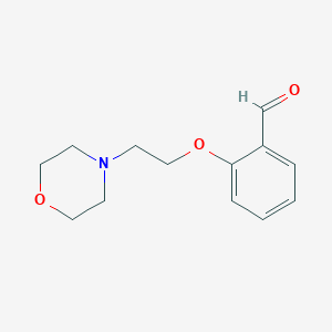 molecular formula C13H17NO3 B1298612 2-(2-Morpholinoethoxy)benzaldehyde CAS No. 68997-45-5