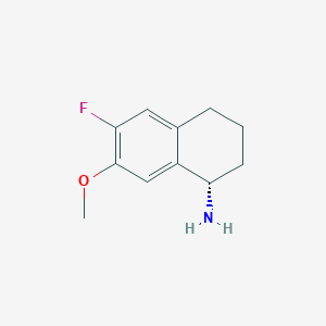 (S)-6-fluoro-7-methoxy-1,2,3,4-tetrahydronaphthalen-1-amine hydrochloride