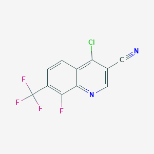 4-Chloro-8-fluoro-7-(trifluoromethyl)quinoline-3-carbonitrile