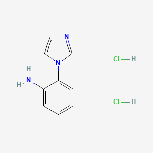 molecular formula C9H11Cl2N3 B12986128 2-(1H-Imidazol-1-yl)aniline dihydrochloride 