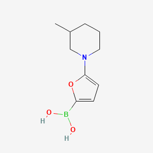 (5-(3-Methylpiperidin-1-yl)furan-2-yl)boronic acid