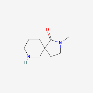 molecular formula C9H16N2O B12986138 2-Methyl-2,7-diazaspiro[4.5]decan-1-one 