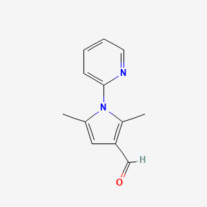 molecular formula C12H12N2O B1298614 2,5-Dimethyl-1-pyridin-2-yl-1H-pyrrole-3-carbaldehyde CAS No. 32570-90-4