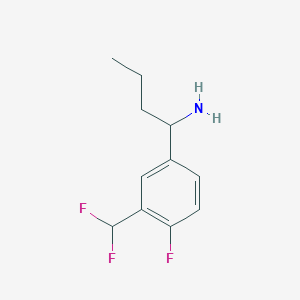 1-(3-(Difluoromethyl)-4-fluorophenyl)butan-1-amine