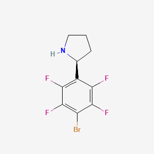 (2S)-2-(4-Bromo-2,3,5,6-tetrafluorophenyl)pyrrolidine