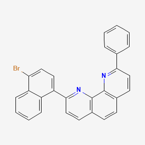 molecular formula C28H17BrN2 B12986166 2-(4-Bromonaphthalen-1-yl)-9-phenyl-1,10-phenanthroline 