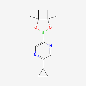 2-Cyclopropyl-5-(4,4,5,5-tetramethyl-1,3,2-dioxaborolan-2-yl)pyrazine