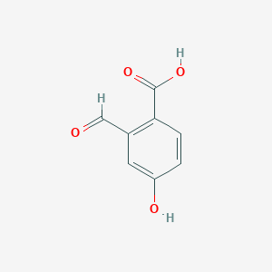 molecular formula C8H6O4 B12986182 2-Formyl-4-hydroxybenzoic acid 