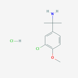 2-(3-Chloro-4-methoxyphenyl)propan-2-amine hydrochloride