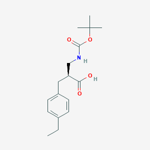 (S)-3-((tert-Butoxycarbonyl)amino)-2-(4-ethylbenzyl)propanoic acid