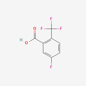 molecular formula C8H4F4O2 B1298623 5-Fluoro-2-(trifluoromethyl)benzoic acid CAS No. 654-99-9