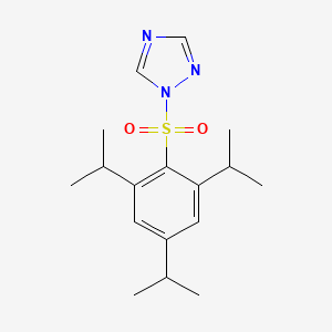 molecular formula C17H25N3O2S B1298625 1-[[2,4,6-Tris(isopropyl)phenyl]sulphonyl]-1H-1,2,4-triazole CAS No. 54230-60-3