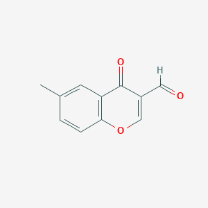 molecular formula C11H8O3 B1298627 3-甲酰基-6-甲基色酮 CAS No. 42059-81-4