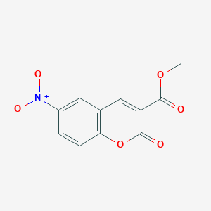 molecular formula C11H7NO6 B1298632 6-硝基-2-氧代-2H-色烯-3-羧酸甲酯 CAS No. 91059-67-5