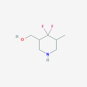 molecular formula C7H13F2NO B12986320 (4,4-Difluoro-5-methylpiperidin-3-yl)methanol 