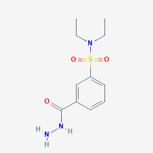 molecular formula C11H17N3O3S B1298634 N,N-二乙基-3-(肼基羰基)苯-1-磺酰胺 CAS No. 96134-80-4