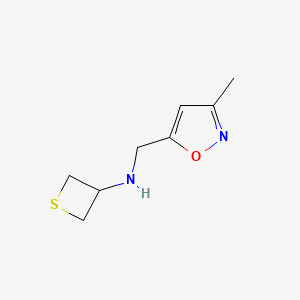 N-((3-Methylisoxazol-5-yl)methyl)thietan-3-amine