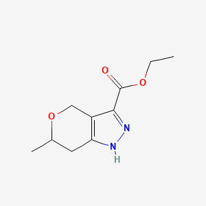 Ethyl 6-methyl-1,4,6,7-tetrahydropyrano[4,3-c]pyrazole-3-carboxylate