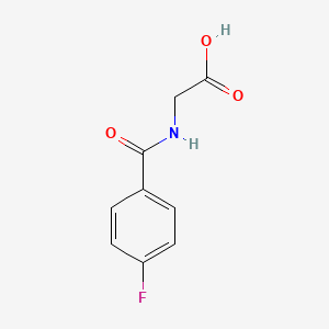 molecular formula C9H8FNO3 B1298643 p-Fluorohippuric acid CAS No. 366-79-0