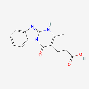 3-(2-Methyl-4-oxo-4,10-dihydrobenzo[4,5]imidazo[1,2-a]pyrimidin-3-yl)propanoic acid