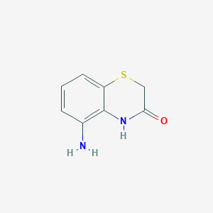 molecular formula C8H8N2OS B12986440 5-Amino-2H-1,4-benzothiazin-3(4H)-one CAS No. 21762-77-6