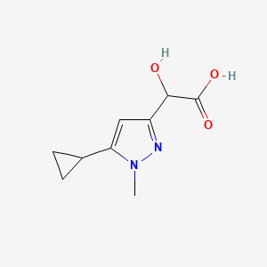 2-(5-Cyclopropyl-1-methyl-1H-pyrazol-3-yl)-2-hydroxyacetic acid