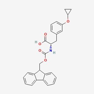 (S)-2-((((9H-Fluoren-9-yl)methoxy)carbonyl)amino)-3-(3-cyclopropoxyphenyl)propanoic acid