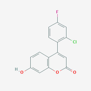 4-(2-Chloro-4-fluorophenyl)-7-hydroxy-2H-chromen-2-one