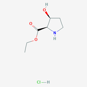 (3S)-3-Hydroxy-D-proline ethyl ester hydrochloride