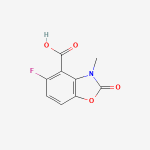 5-Fluoro-3-methyl-2-oxo-1,3-benzoxazole-4-carboxylic acid