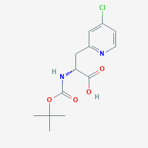 (R)-2-((tert-Butoxycarbonyl)amino)-3-(4-chloropyridin-2-yl)propanoic acid