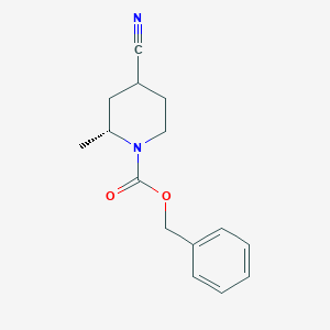 Benzyl (2R)-4-cyano-2-methylpiperidine-1-carboxylate