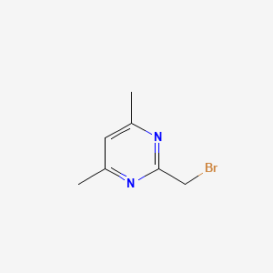 molecular formula C7H9BrN2 B12986563 2-(Bromomethyl)-4,6-dimethylpyrimidine 