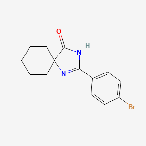 2-(4-Bromophenyl)-1,3-diazaspiro[4.5]dec-1-en-4-one