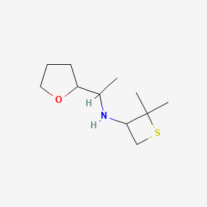 2,2-Dimethyl-N-(1-(tetrahydrofuran-2-yl)ethyl)thietan-3-amine