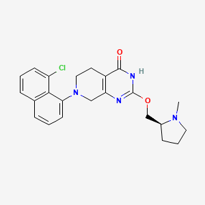 (S)-7-(8-Chloronaphthalen-1-yl)-2-((1-methylpyrrolidin-2-yl)methoxy)-5,6,7,8-tetrahydropyrido[3,4-d]pyrimidin-4-ol