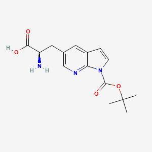 (R)-2-Amino-3-(1-(tert-butoxycarbonyl)-1H-pyrrolo[2,3-b]pyridin-5-yl)propanoic acid