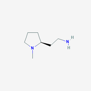 molecular formula C7H16N2 B1298674 (S)-2-(1-methylpyrrolidin-2-yl)ethanamine CAS No. 422545-95-7