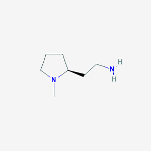 molecular formula C7H16N2 B1298674 (S)-2-(1-メチルピロリジン-2-イル)エタンアミン CAS No. 422545-95-7