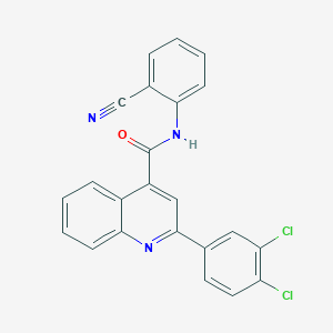 N-(2-cyanophenyl)-2-(3,4-dichlorophenyl)quinoline-4-carboxamide