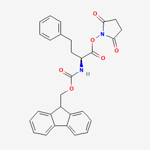 (2,5-dioxopyrrolidin-1-yl) (2S)-2-(9H-fluoren-9-ylmethoxycarbonylamino)-4-phenylbutanoate