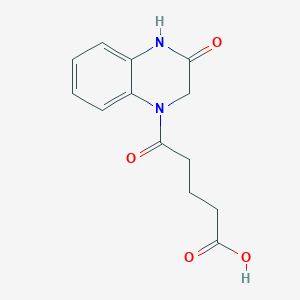 5-Oxo-5-(3-oxo-3,4-dihydroquinoxalin-1(2H)-yl)pentanoic acid
