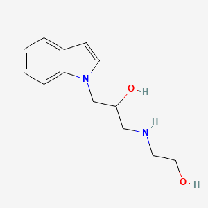 1-(2-Hydroxy-ethylamino)-3-indol-1-yl-propan-2-ol
