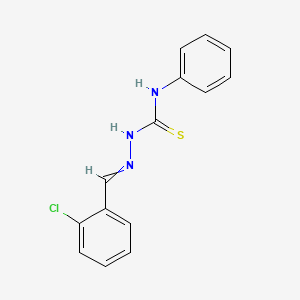 1-[(2-Chlorophenyl)methylideneamino]-3-phenylthiourea