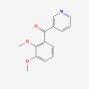 molecular formula C14H13NO3 B12986824 3-(2,3-Dimethoxybenzoyl)pyridine CAS No. 1187165-41-8